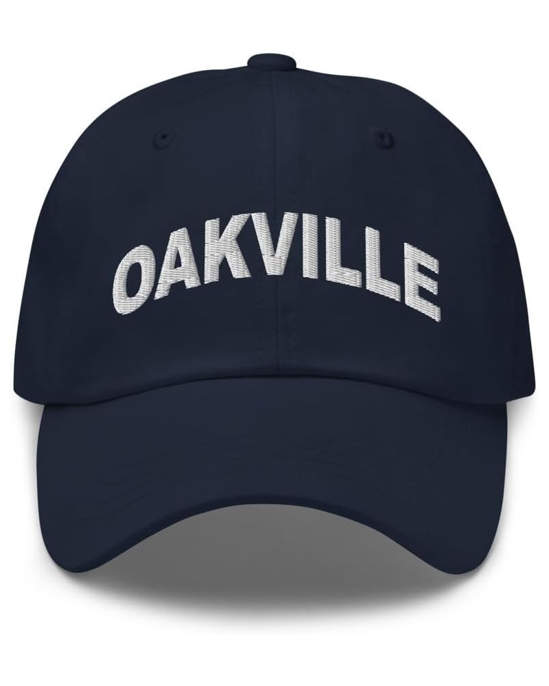 Oakville Missouri Hat Oakville MO Cap Embroidered Dad Hat Adjustable Strap Closure Unisex Navy $18.80 Baseball Caps