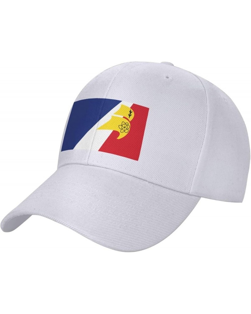 Adjustable Flag of Franco Terreneuviens Baseball Cap Women Men Hat Truck Driver Baseball Caps Sun Hats White $13.41 Baseball ...