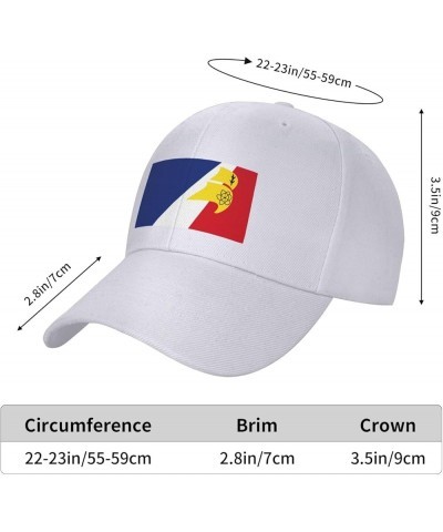 Adjustable Flag of Franco Terreneuviens Baseball Cap Women Men Hat Truck Driver Baseball Caps Sun Hats White $13.41 Baseball ...