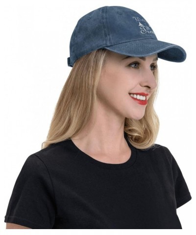 Winter Time Vintage Baseball Cap Women Men Trucker Caps Golf Dad Hats Navy Blue $12.30 Cowboy Hats