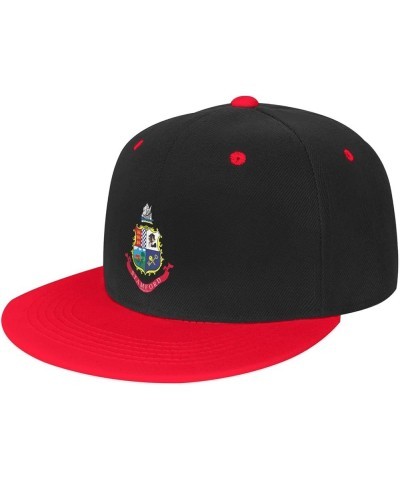 Seal of Stamford, Connecticut Baseball Cap for Men Women Snapback Hat Adjustable Flat Bill Hats Red $12.61 Baseball Caps