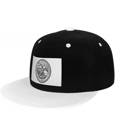 Seal of Rochester, New York Snapback Hat for Men Women Baseball Cap Trucker Flat Bill Hats Dad Caps White $11.39 Baseball Caps