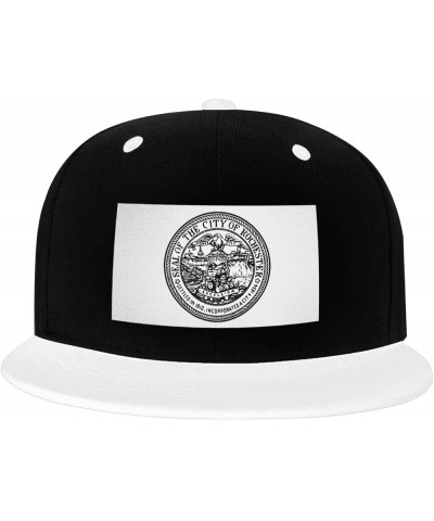 Seal of Rochester, New York Snapback Hat for Men Women Baseball Cap Trucker Flat Bill Hats Dad Caps White $11.39 Baseball Caps