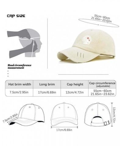 Baseball Hats Put it on My Husbands tab dad caps for Women Fashion Polyester Snapbacks Cream-coloured-distressed Baseball Hat...