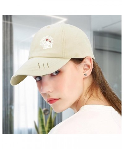 Baseball Hats Put it on My Husbands tab dad caps for Women Fashion Polyester Snapbacks Cream-coloured-distressed Baseball Hat...