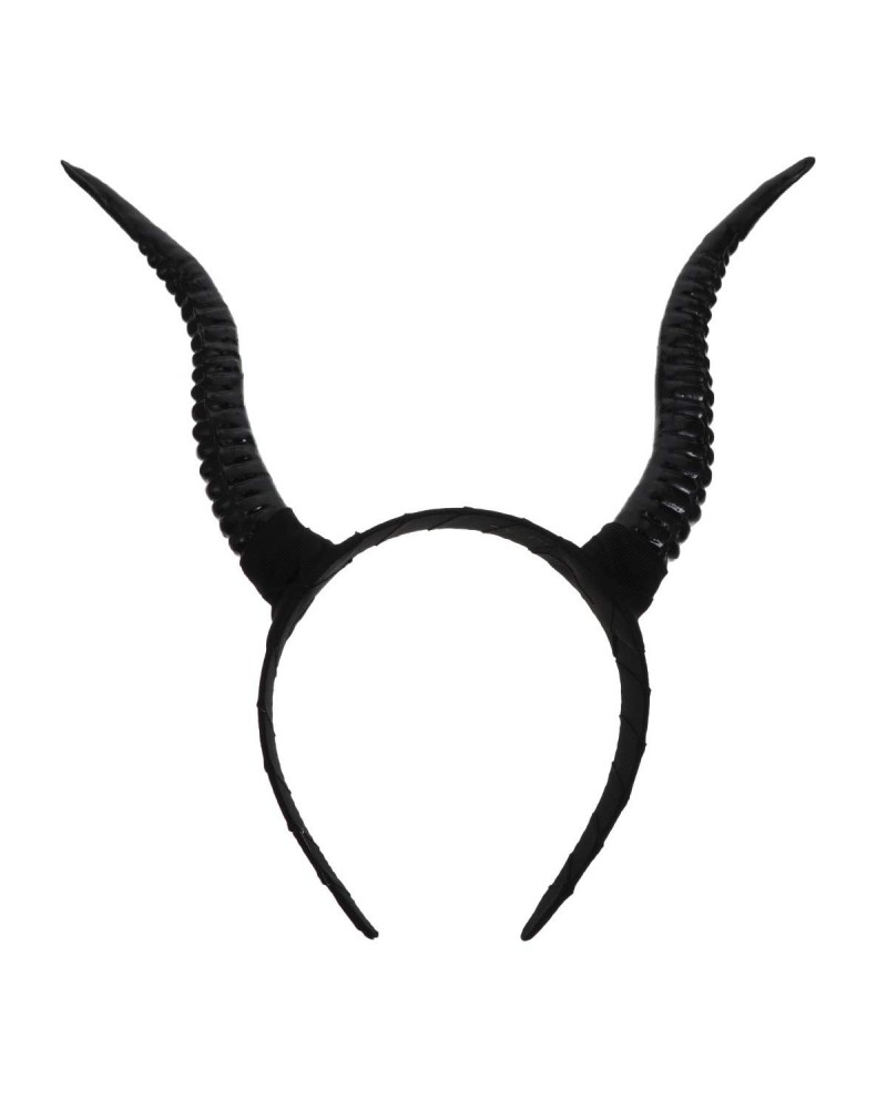 Devil Horns Simulation Horn Headband Halloween Hair Hoop Cosplay Gothic Horns Headpieces Hair Ties $11.36 Headbands