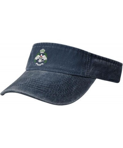 Royal Jordanian Air Force Sport Sun Visor Hats Adjustable Empty Top Baseball Cap Denim Cap Black Navy Blue $9.67 Visors