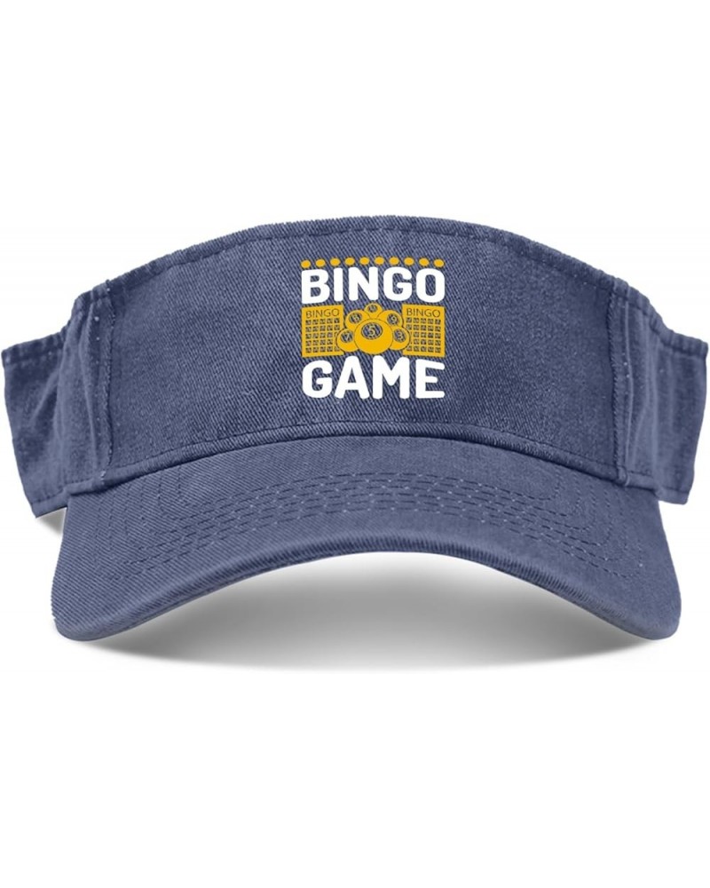 Bingos Game Visor Hats for Women Hat Visor for Women Running Hat Cute Funny Visors Navy $8.39 Visors