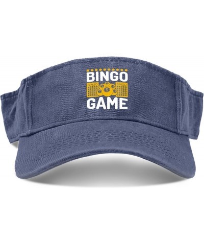 Bingos Game Visor Hats for Women Hat Visor for Women Running Hat Cute Funny Visors Navy $8.39 Visors