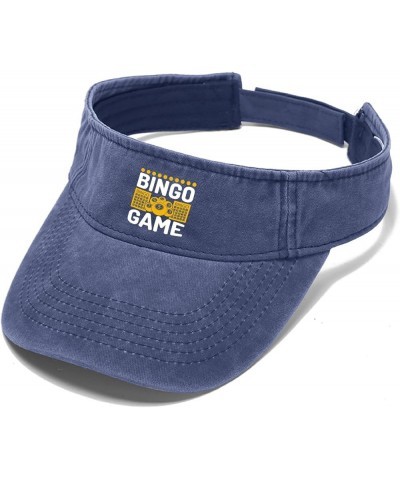 Bingos Game Visor Hats for Women Hat Visor for Women Running Hat Cute Funny Visors Navy $8.39 Visors