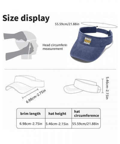 Bingos Game Visor Hats for Women Hat Visor for Women Running Hat Cute Funny Visors Navy $8.39 Visors