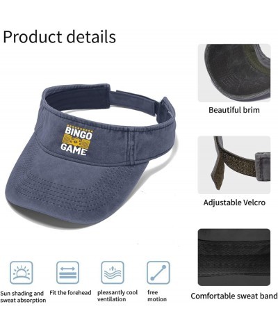 Bingos Game Visor Hats for Women Hat Visor for Women Running Hat Cute Funny Visors Navy $8.39 Visors