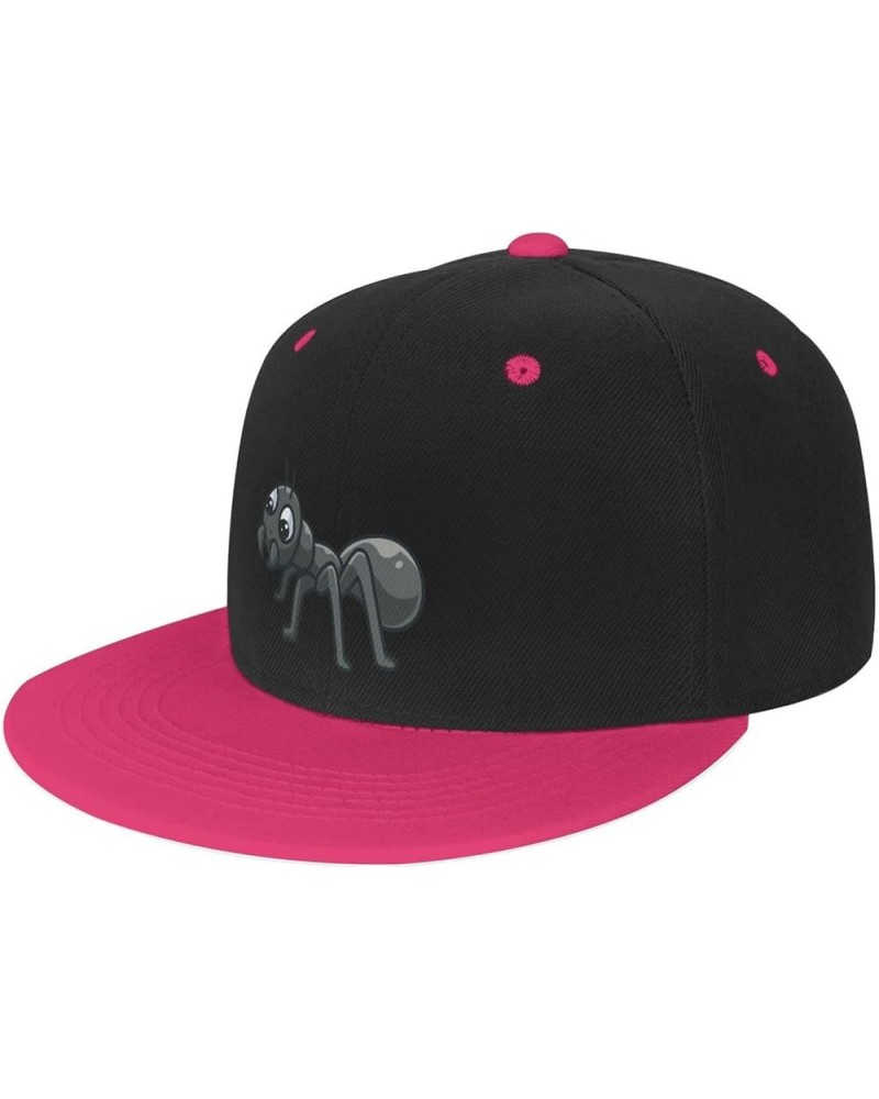 Cute Little Ants Baseball Cap for Men Women Snapback Hat Adjustable Flat Bill Hats Pink $9.89 Baseball Caps