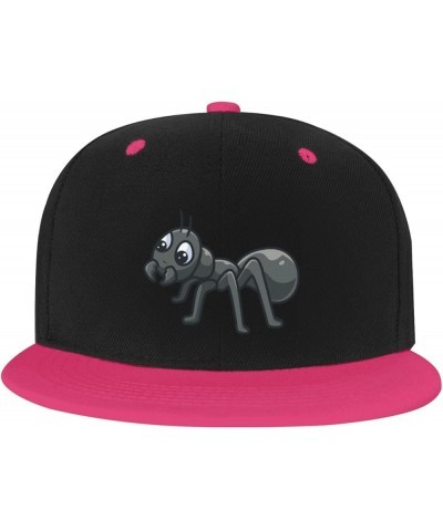 Cute Little Ants Baseball Cap for Men Women Snapback Hat Adjustable Flat Bill Hats Pink $9.89 Baseball Caps