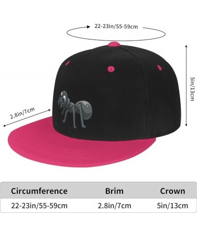 Cute Little Ants Baseball Cap for Men Women Snapback Hat Adjustable Flat Bill Hats Pink $9.89 Baseball Caps