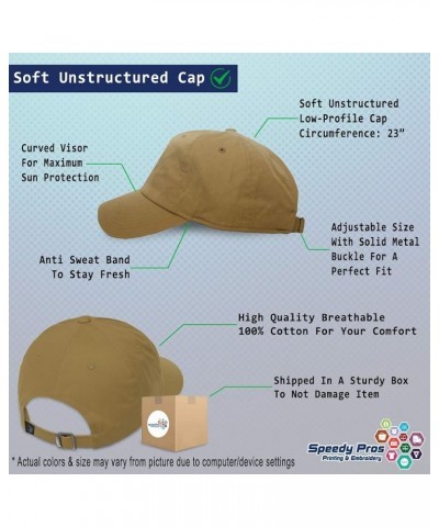 Soft Baseball Cap I Will Pursue My Happiness Cotton Dad Hats for Men & Women Khaki $12.60 Baseball Caps