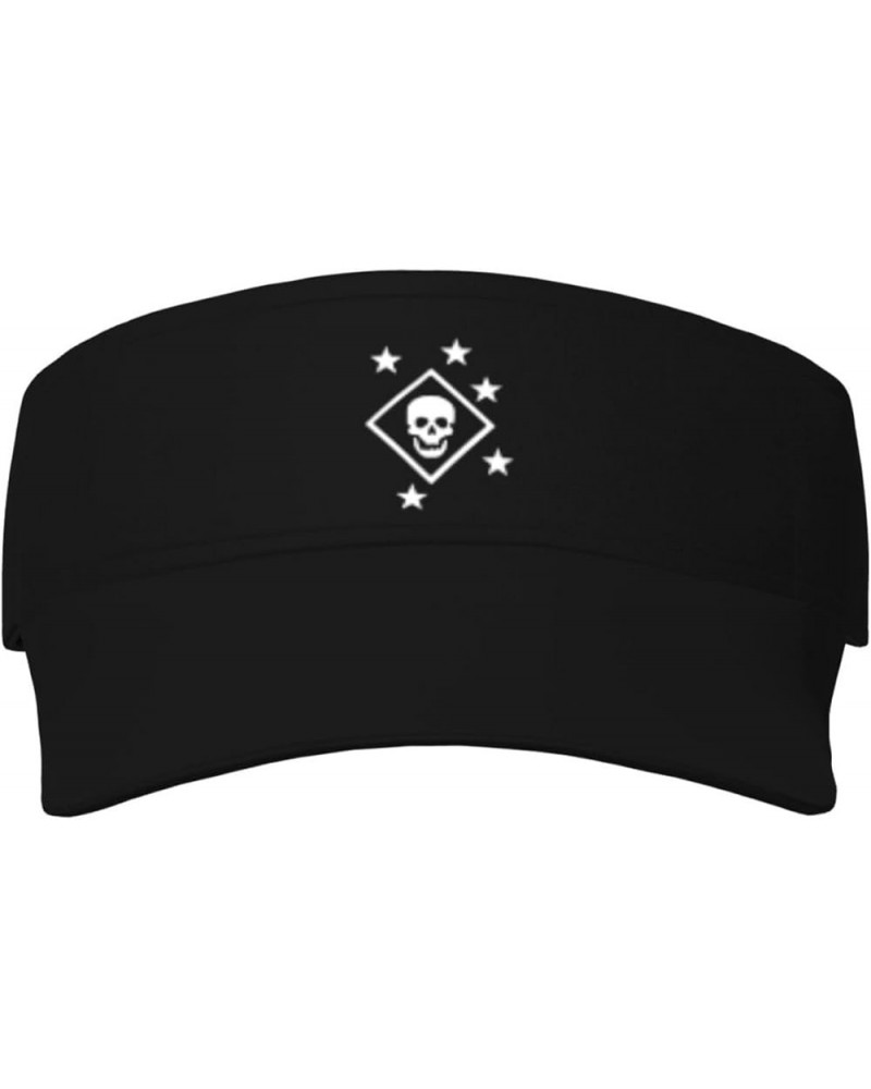 Black & White Skull and Stars Sun Visor Hat Sport Adjustable Golf Tennis Cap Headwear Black $15.01 Visors