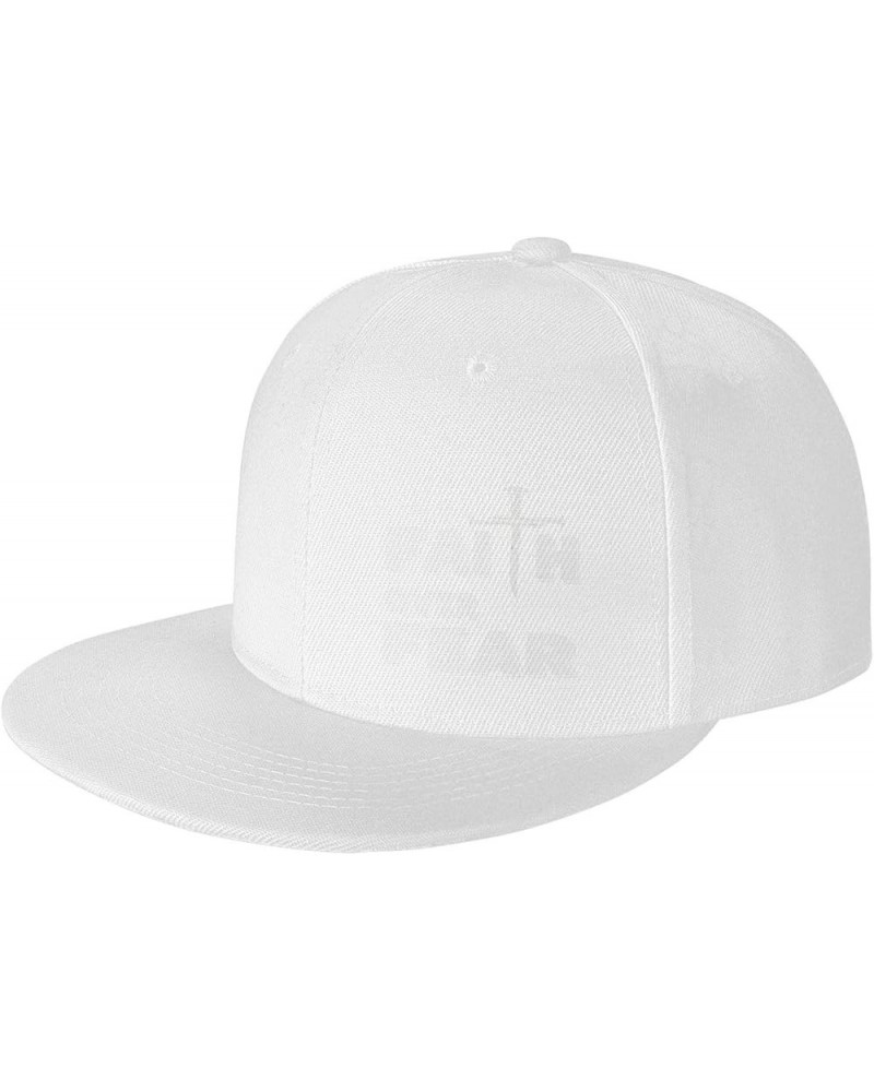 Snapback Baseball Cap Jesus Over Fear Classic Dad Trucker Flat Bill Brim Hat White $11.96 Baseball Caps