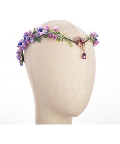 Women Girls Fairy Elf Headband Elven Headband Woodland Fairy Costume Headband Purple $10.00 Headbands