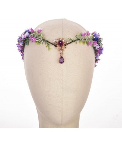 Women Girls Fairy Elf Headband Elven Headband Woodland Fairy Costume Headband Purple $10.00 Headbands