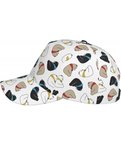 Cute Bear Baseball Cap Men Women - Classic Adjustable Plain Hat Cute Bear3 $28.04 Baseball Caps