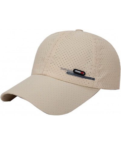 Vintage Dad Hat Baseball Cap Adjustable Trucker Unisex Headwear Breathable Cap Beige $5.82 Baseball Caps