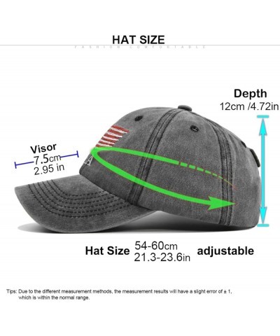 Unisex Vintage Washed Cap Summer Trucker Mesh Hat Ponytail Baseball Hats for Outdoor Hot Weather Dark Gray-a $9.10 Baseball Caps