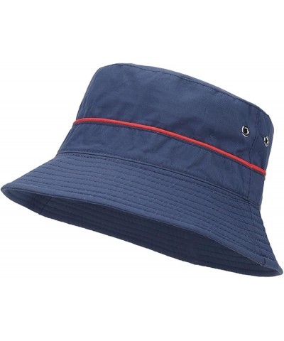 Unisex Basic UV Protection Bucket Hats Summer Outdoor Traveling Fishing Hunting Hats Breathable Quick Dry Fisherman Caps Navy...