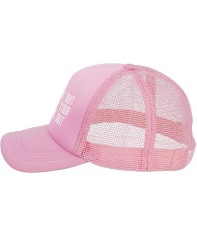 Black Out with Your Rack Out Mesh Cap Baseball Cap Dad Gift Trucker Hat Pink $10.55 Baseball Caps