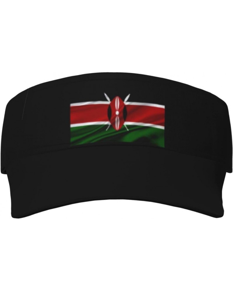 Kenya Flag Sun Defense Adult Protection Visor Black $11.22 Visors