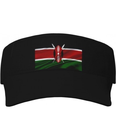 Kenya Flag Sun Defense Adult Protection Visor Black $11.22 Visors