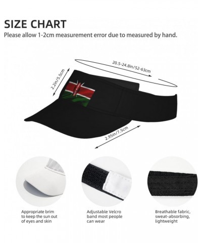 Kenya Flag Sun Defense Adult Protection Visor Black $11.22 Visors