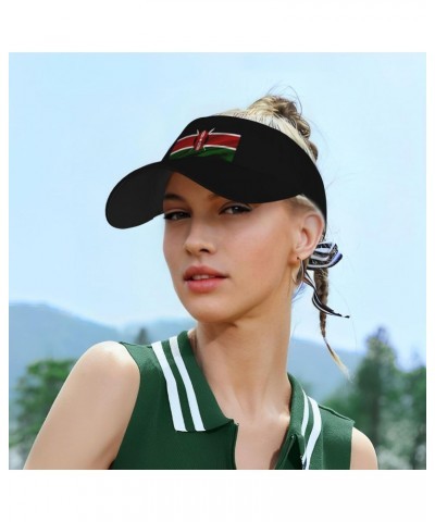 Kenya Flag Sun Defense Adult Protection Visor Black $11.22 Visors