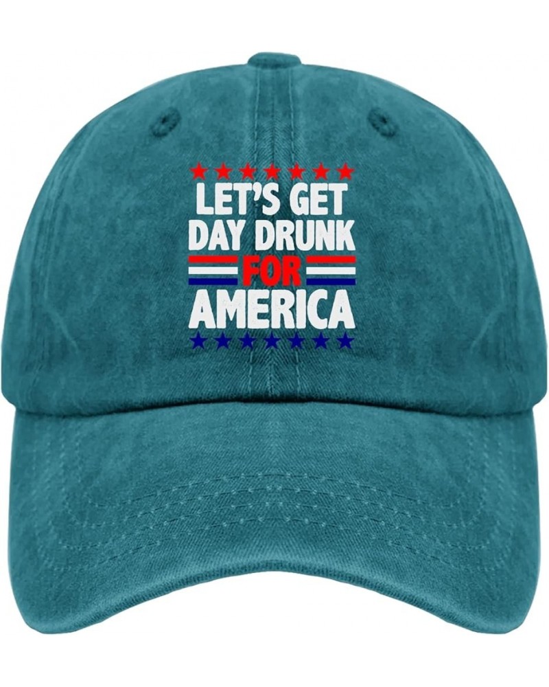 Womens Baseball Hat Presidents Day Funny Caps for Men Sports Hat Breathable Sun Hat Cyan Blue $10.44 Visors