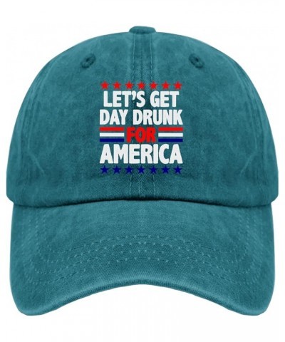 Womens Baseball Hat Presidents Day Funny Caps for Men Sports Hat Breathable Sun Hat Cyan Blue $10.44 Visors