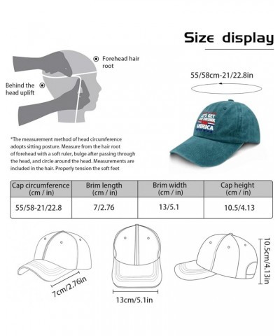 Womens Baseball Hat Presidents Day Funny Caps for Men Sports Hat Breathable Sun Hat Cyan Blue $10.44 Visors