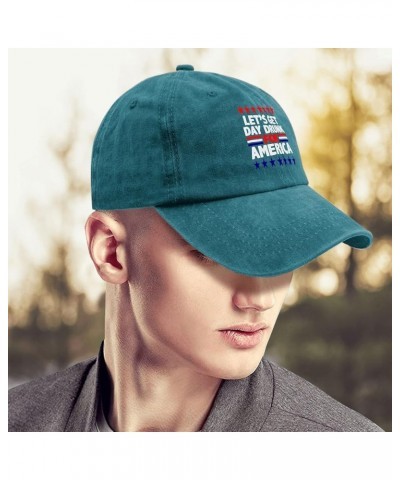 Womens Baseball Hat Presidents Day Funny Caps for Men Sports Hat Breathable Sun Hat Cyan Blue $10.44 Visors