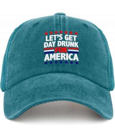 Womens Baseball Hat Presidents Day Funny Caps for Men Sports Hat Breathable Sun Hat Cyan Blue $10.44 Visors