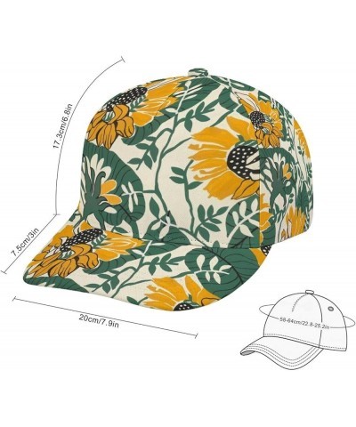 Summer Flower Baseball Cap Adjustable Washed Dad Hat for Men Women Color-20 $12.74 Baseball Caps