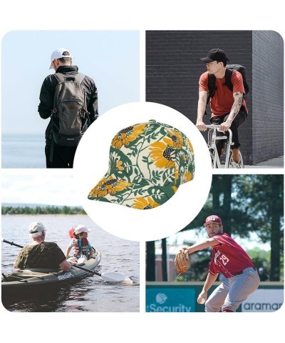 Summer Flower Baseball Cap Adjustable Washed Dad Hat for Men Women Color-20 $12.74 Baseball Caps