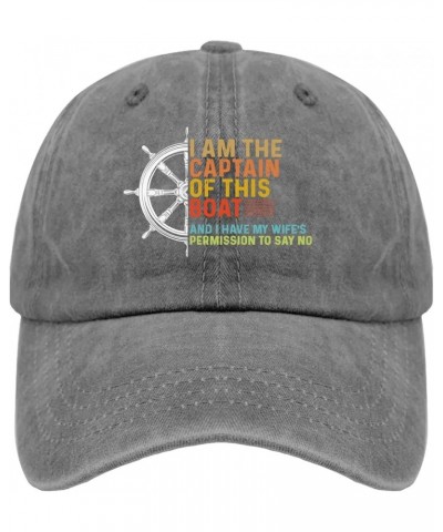 I Am The Captain of This Boat and I Have My Wife's Permission to Say No Cap Women's Hat Pigment Black Womens Pigment Gray $9....