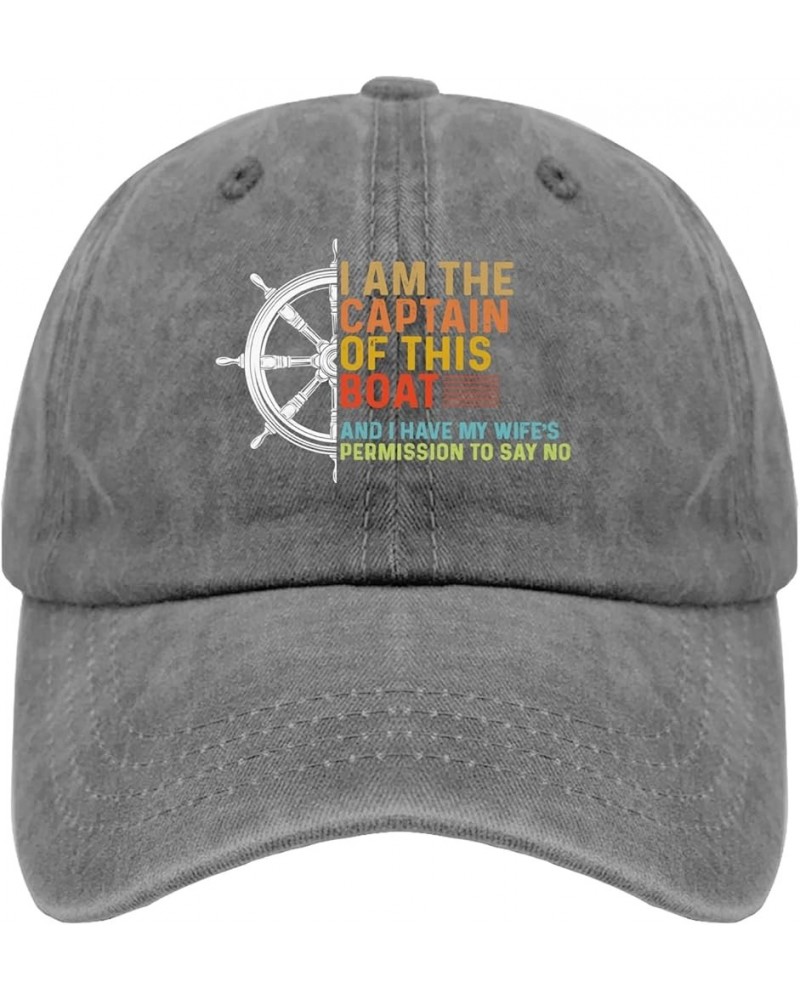 I Am The Captain of This Boat and I Have My Wife's Permission to Say No Cap Women's Hat Pigment Black Womens Pigment Gray $9....