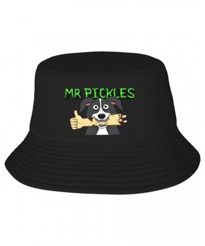 Mr Music and Pickles Bucket Hat Unisex Printed Reversible Fisherman Cap Outdoor Sun Hat Black $13.06 Bucket Hats