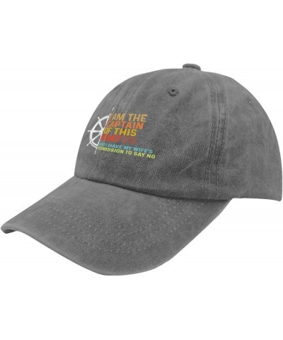 I Am The Captain of This Boat and I Have My Wife's Permission to Say No Cap Women's Hat Pigment Black Womens Pigment Gray $9....