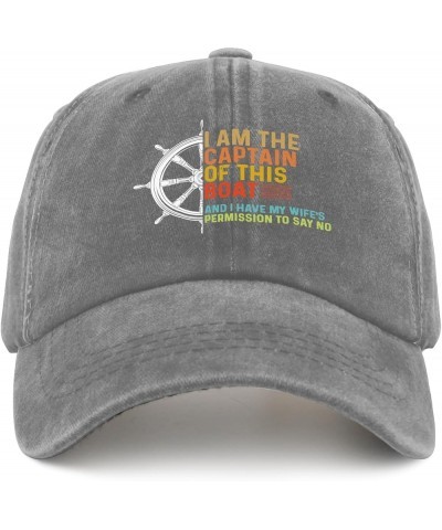 I Am The Captain of This Boat and I Have My Wife's Permission to Say No Cap Women's Hat Pigment Black Womens Pigment Gray $9....