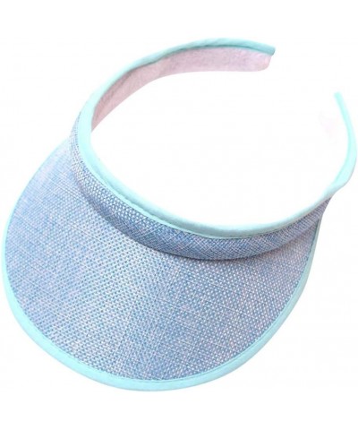 Women's Athletic Mesh Visor for Running, and Outdoor Activities Stylish Sun Hat Gifts Birthday Easter Sky Blue $5.82 Visors