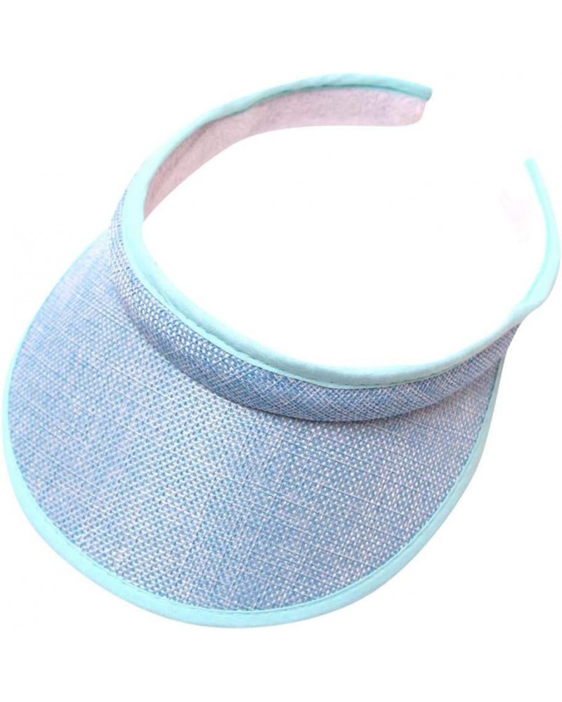 Women's Athletic Mesh Visor for Running, and Outdoor Activities Stylish Sun Hat Gifts Birthday Easter Sky Blue $5.82 Visors