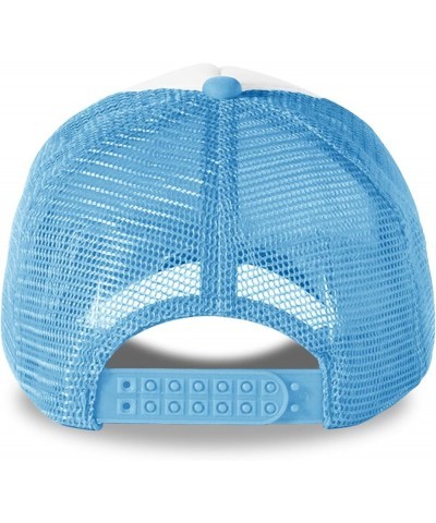 Custom Sun Visor Hat Your Design Here Curved Mesh Hat Thanksgiving Gifts Sky Blue 0 $12.41 Sun Hats