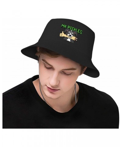 Mr Music and Pickles Bucket Hat Unisex Printed Reversible Fisherman Cap Outdoor Sun Hat Black $13.06 Bucket Hats