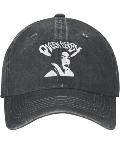 Qveen Herby Baseball Cap for Men Women Classic Vintage Denim Running Sports Trucker Hat Black Black $12.75 Baseball Caps